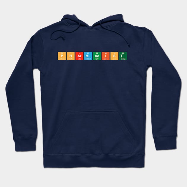 Pharmacist Periodic Table Hoodie by INLE Designs